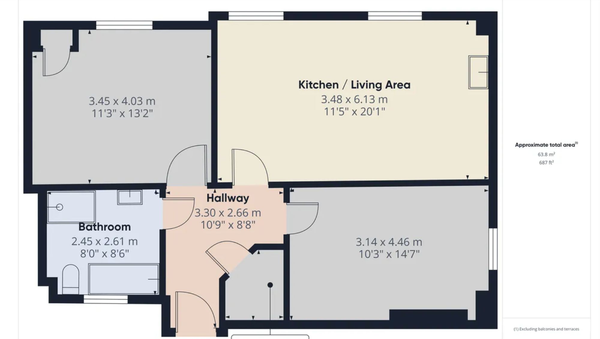 2 St. Dominics Mews, Torquay floorplan
