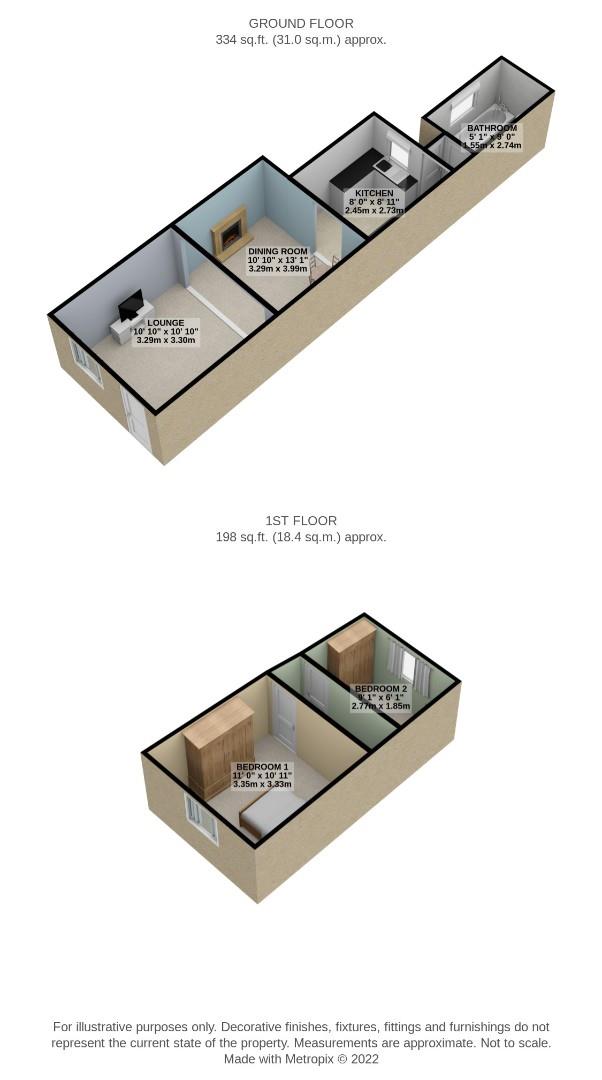 Poplar Road, Warmley, Bristol BS30, 2 bedroom terraced house for sale