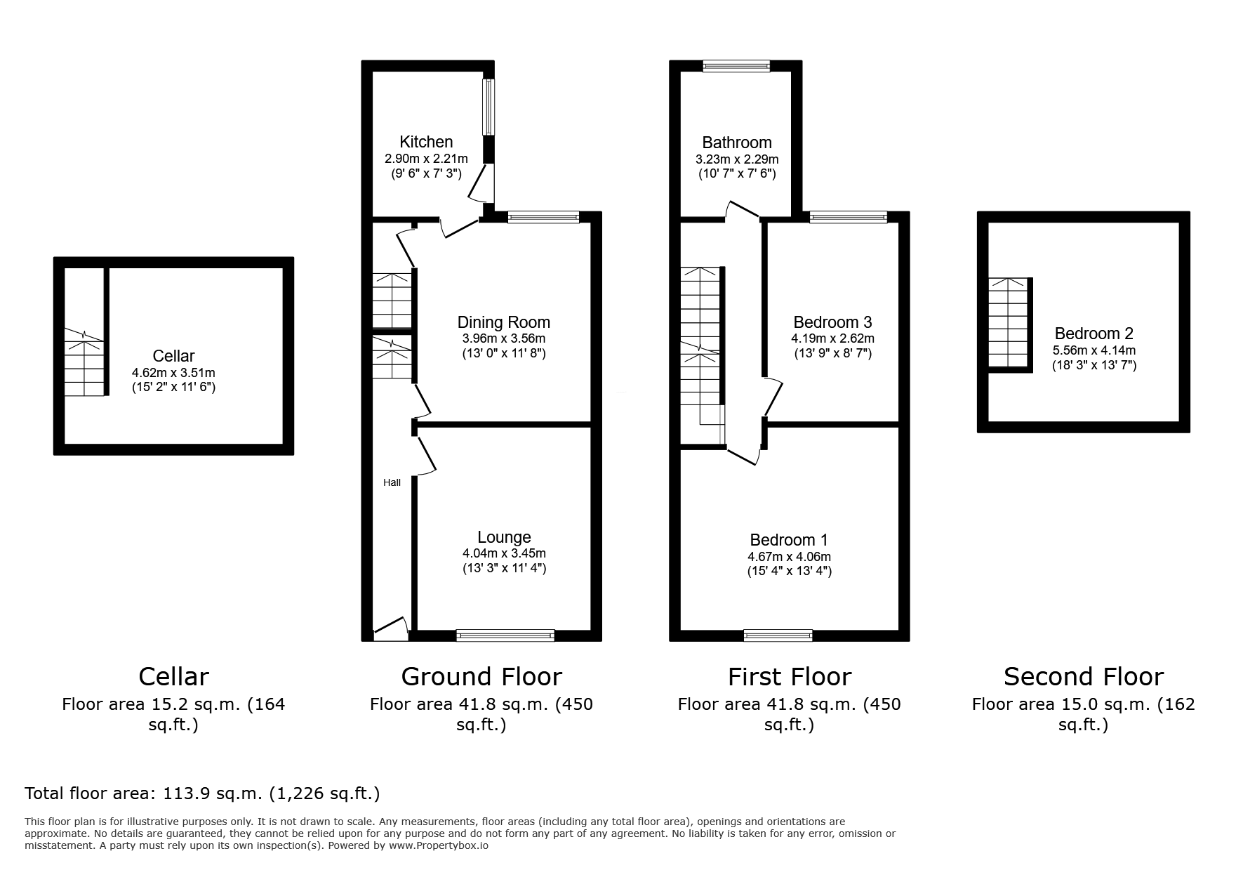 51, Macklin Street, Derbyshire floorplan