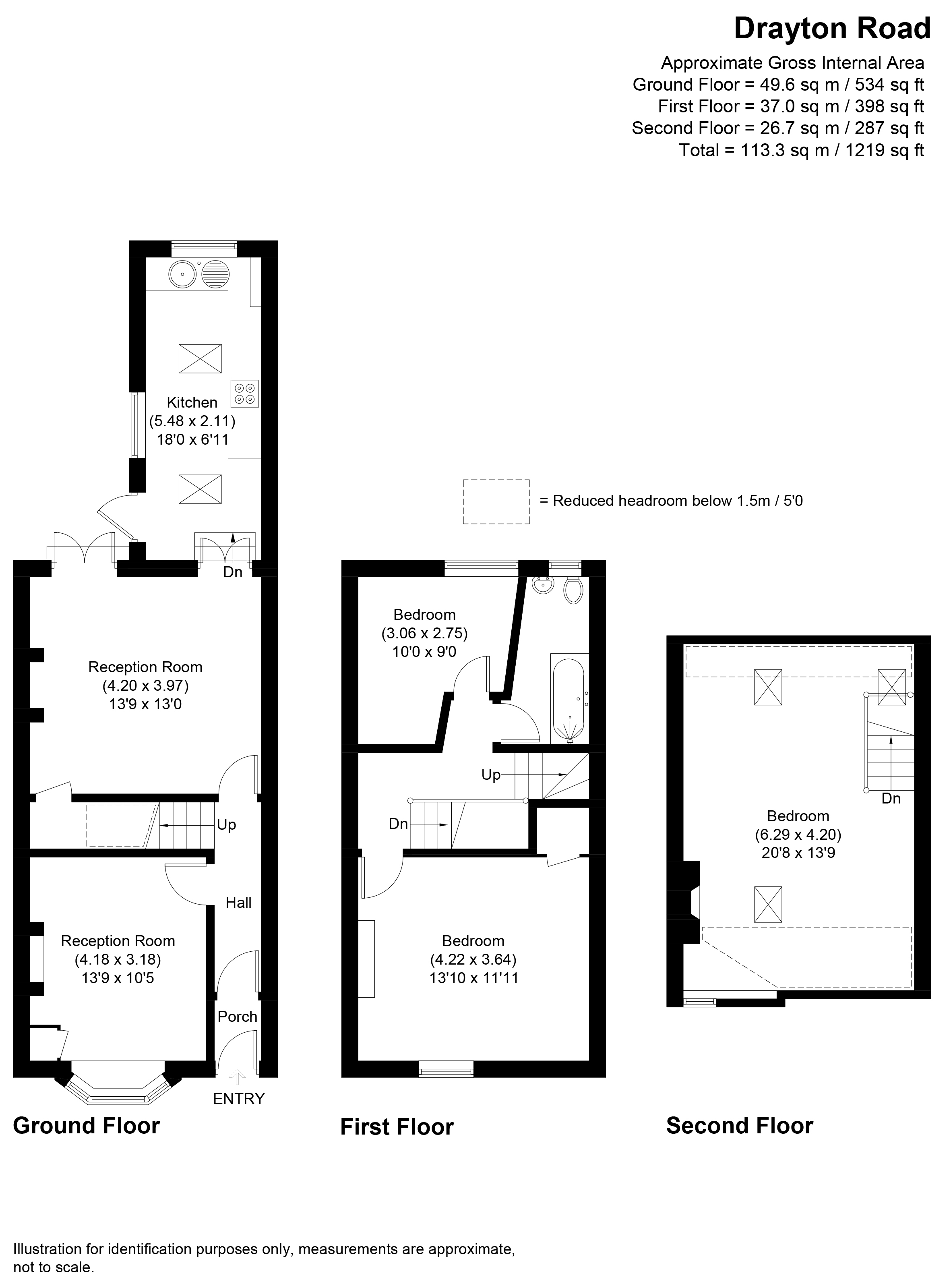 96, Drayton Road, Birmingham floorplan