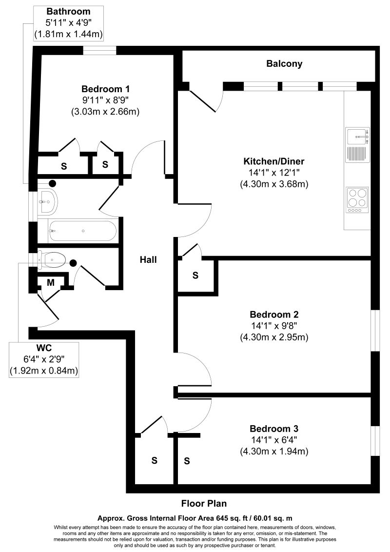 43, Yellowpine Way, Hainault floorplan