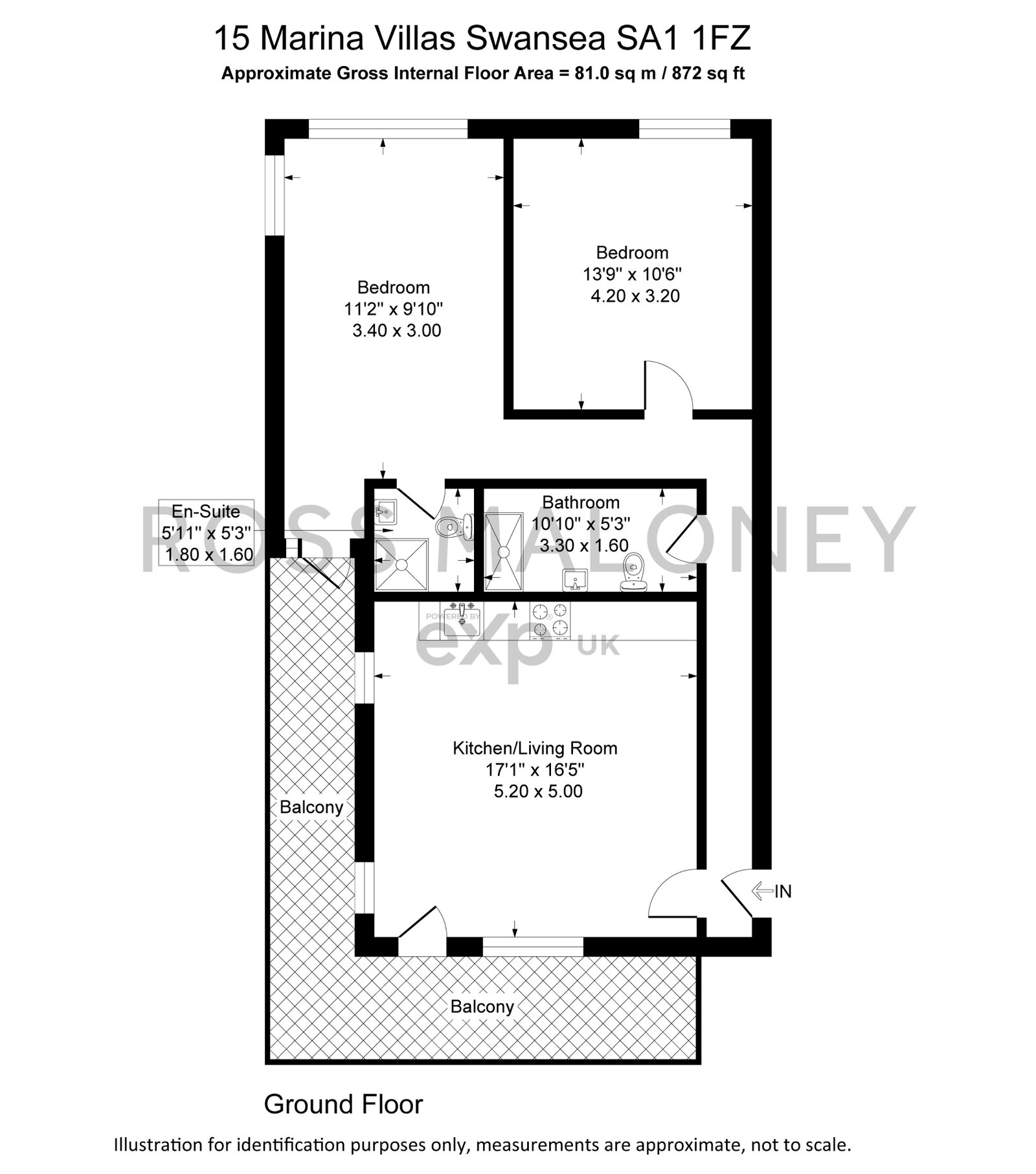 Marina Villas,Apartment 15, Trawler Road, Swansea floorplan