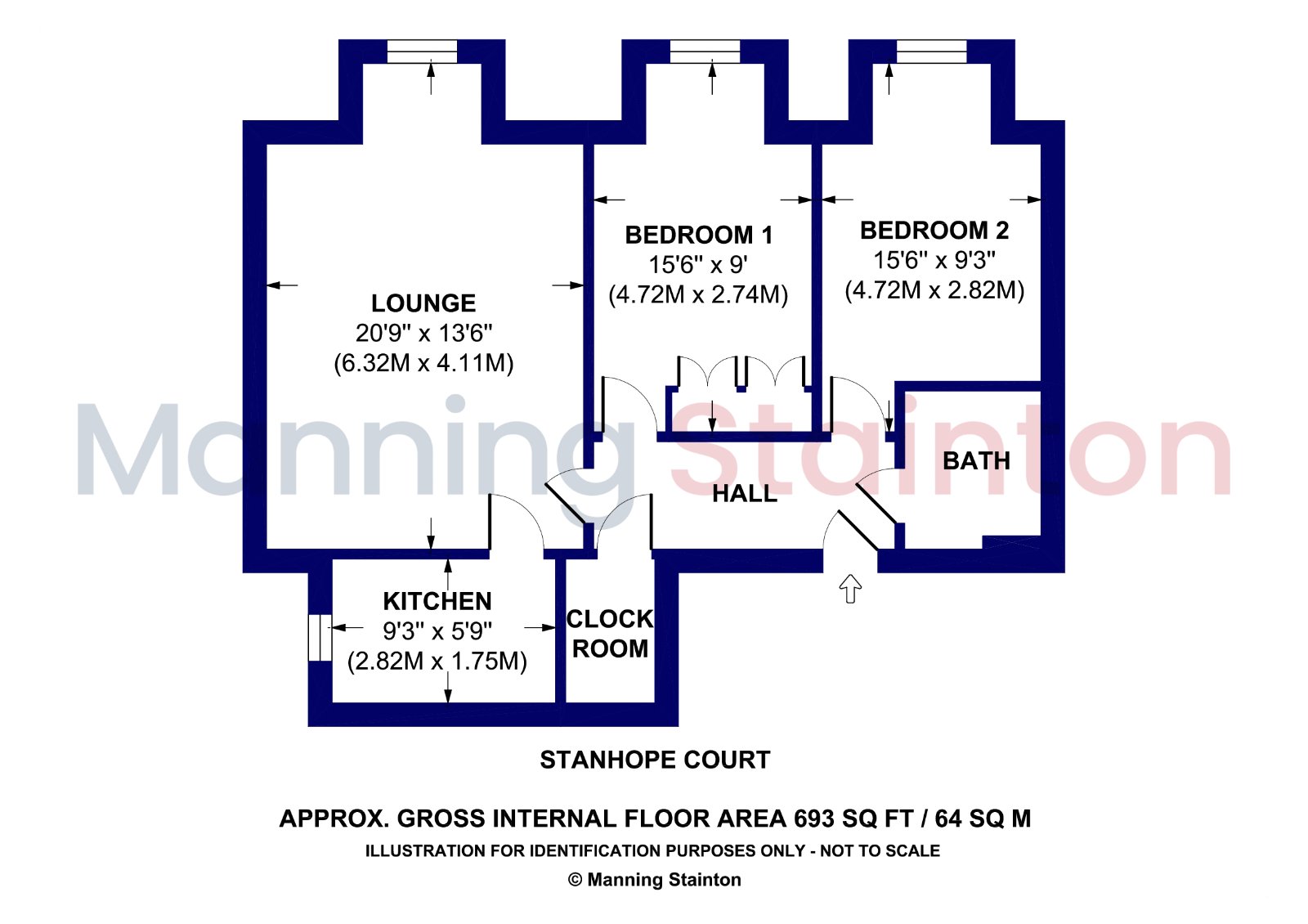 41 Stanhope Court,, Brownberrie Lane, Leeds floorplan
