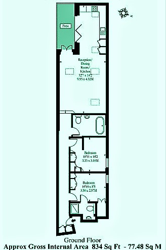 2 Bedrooms Flat to rent in Acton Lane, Chiswick W4