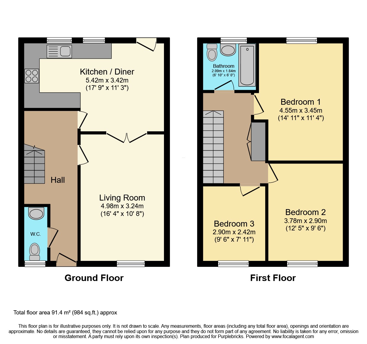 71, Robert Tressell Walk, Lincoln floorplan