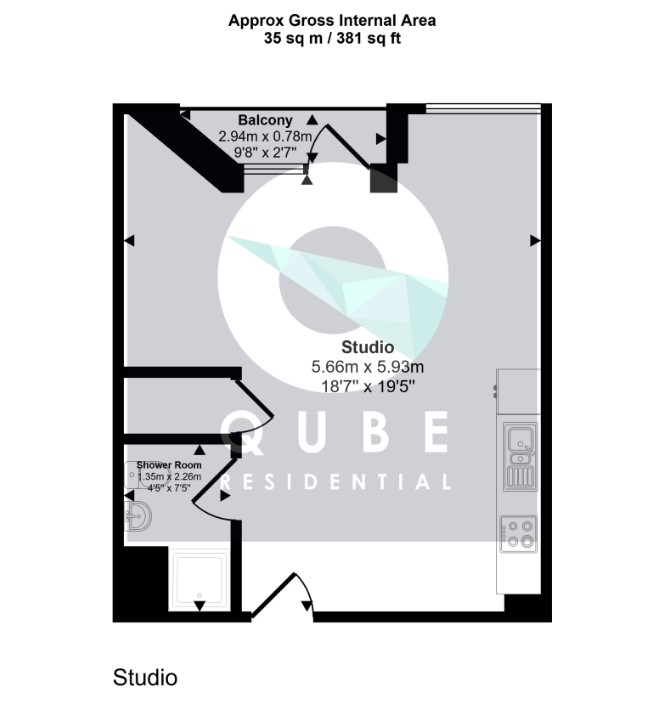 Apartment 610, Adelphi Wharf Phase 3, Salford floorplan