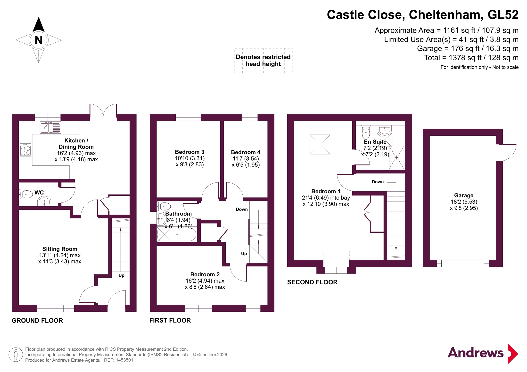 7, Castle Close, Cheltenham floorplan