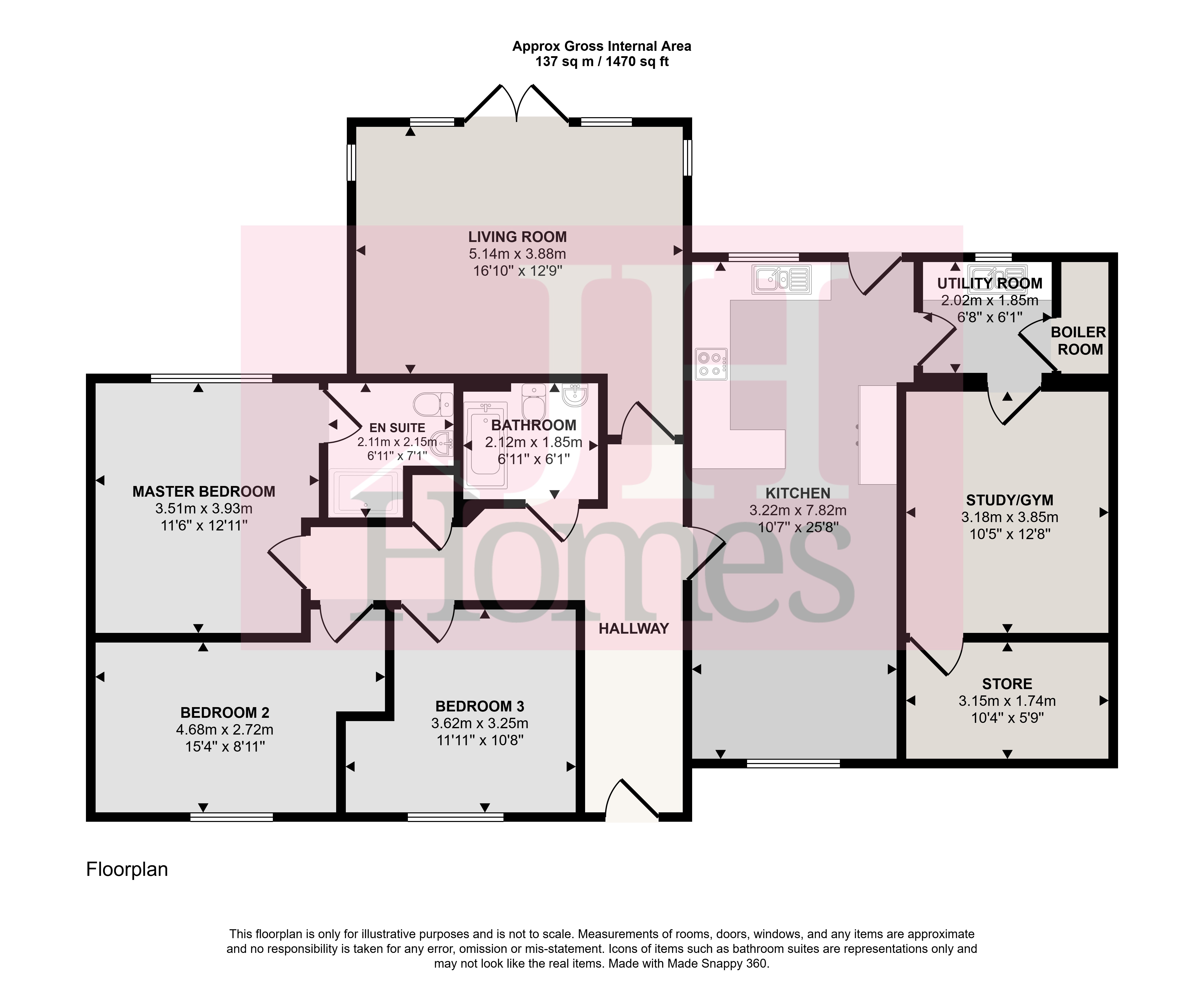 22, Brent Avenue, Dalton-in-Furness floorplan