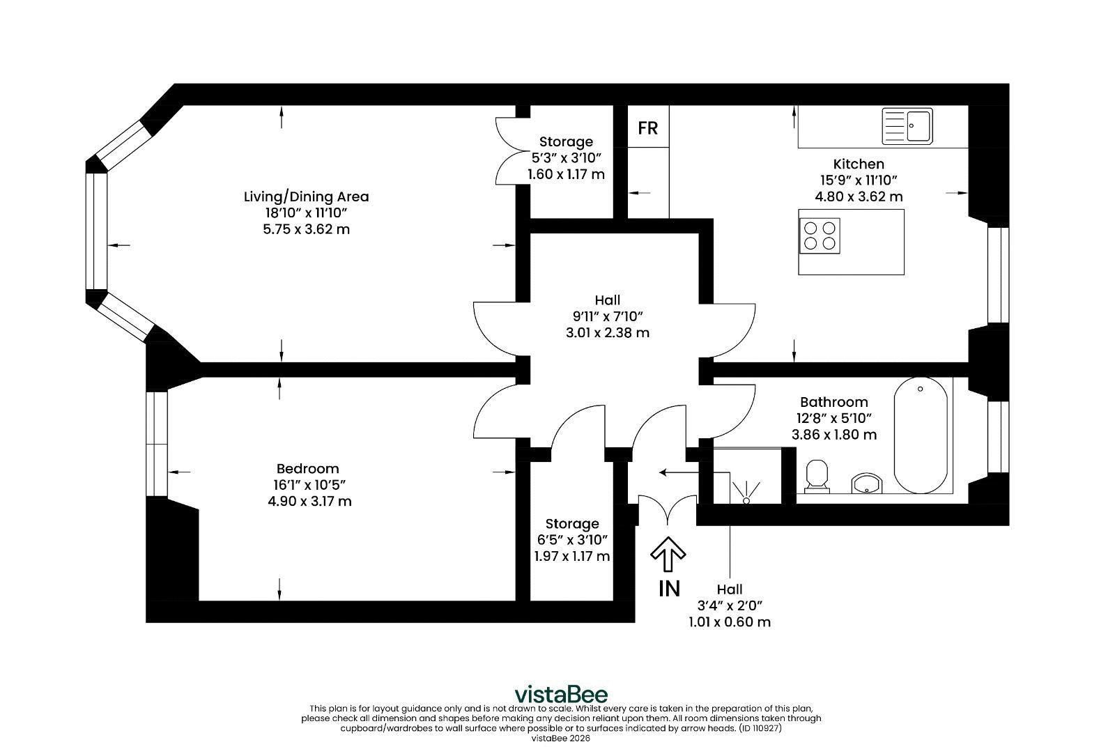 Flat 3/2, 43, Ingleby Drive, Glasgow floorplan
