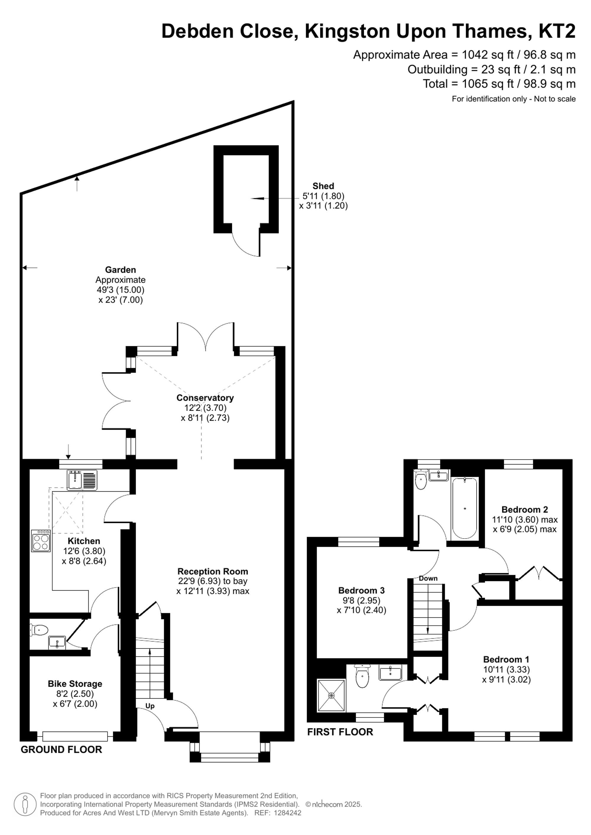 3 Debden Close, Kingston Upon Thames floorplan