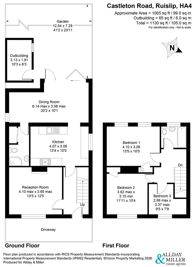 77, Castleton Road, Ruislip floorplan