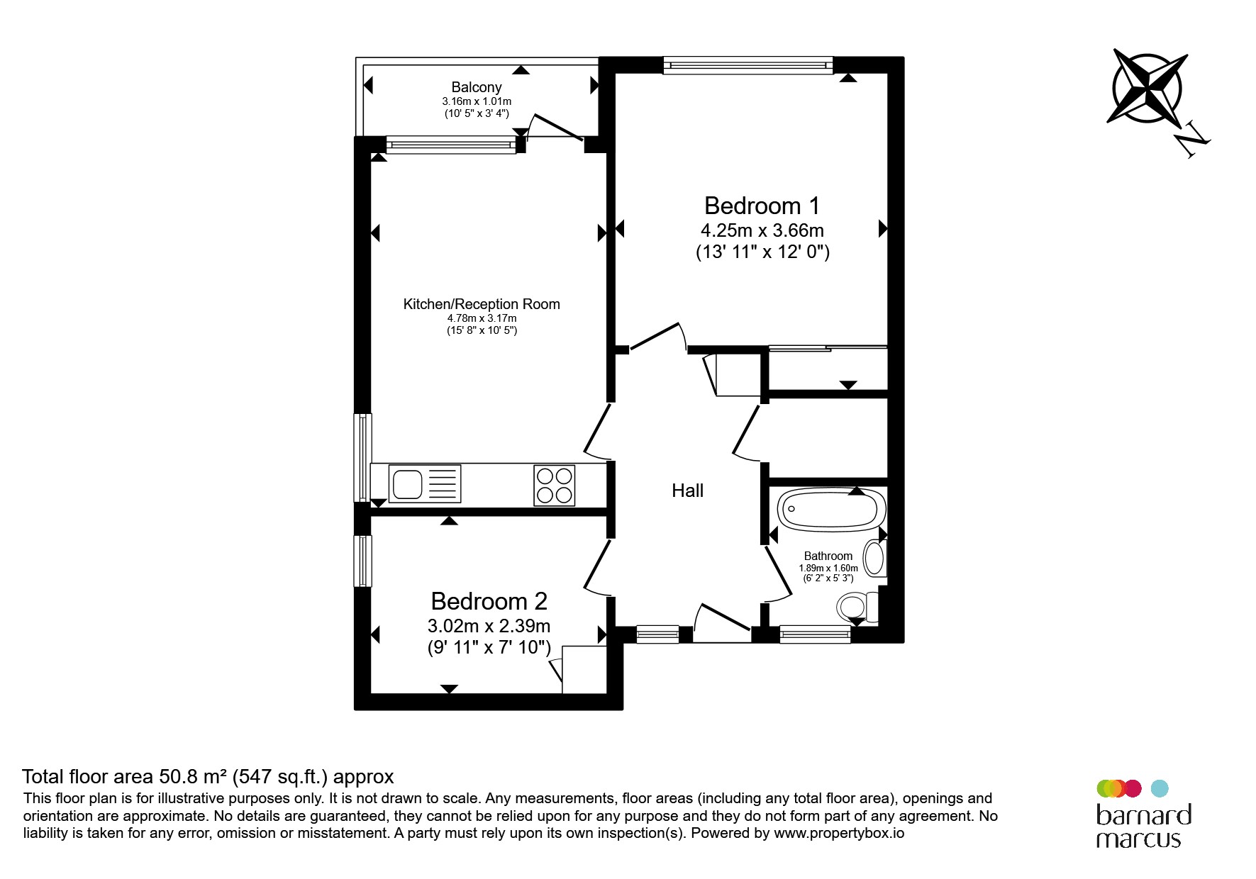 Flat 13, Cranleigh Court, Phipps Bridge Road, Mitcham floorplan
