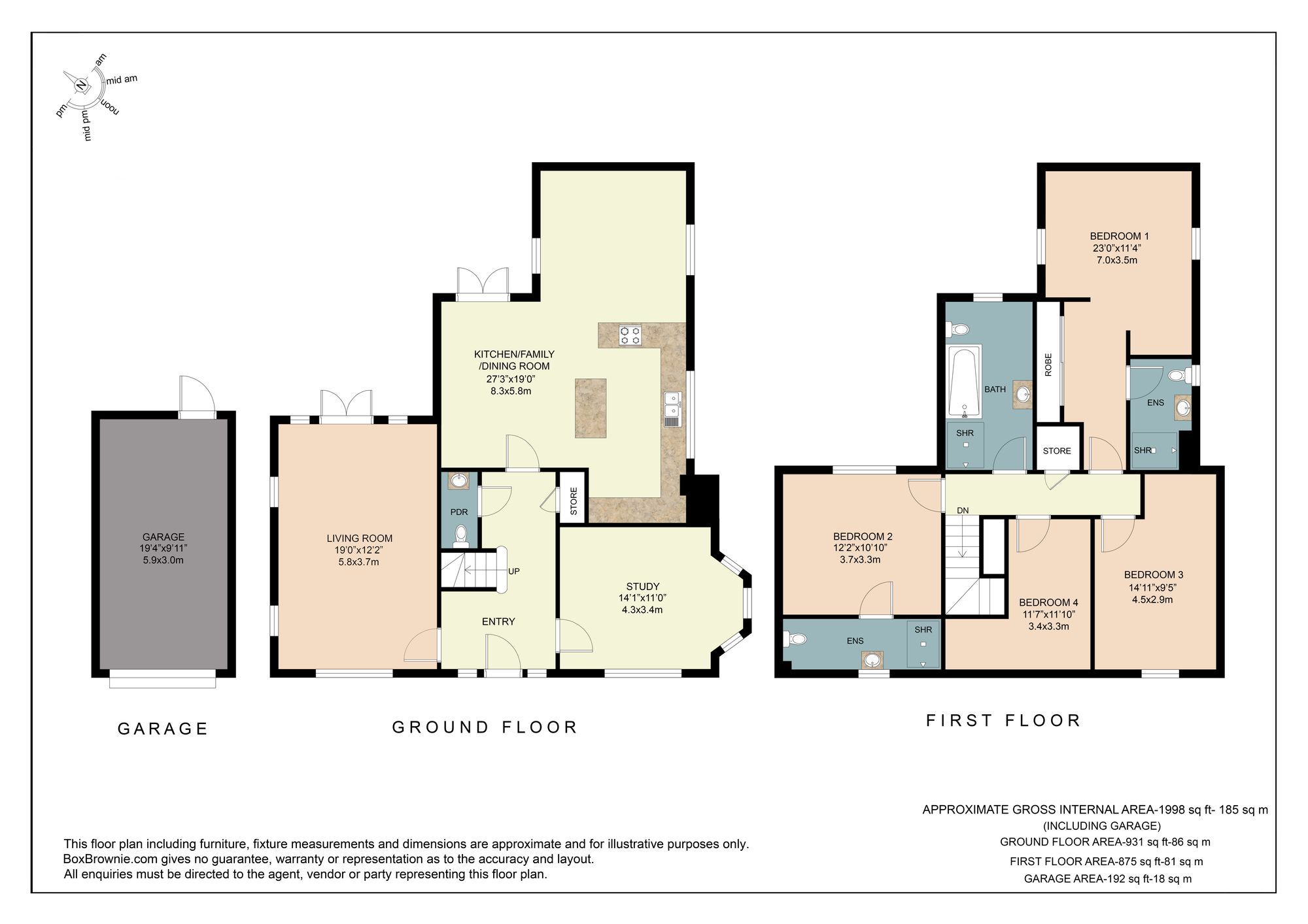 21, Storksbill Lane, Southmoor, OX13 floorplan