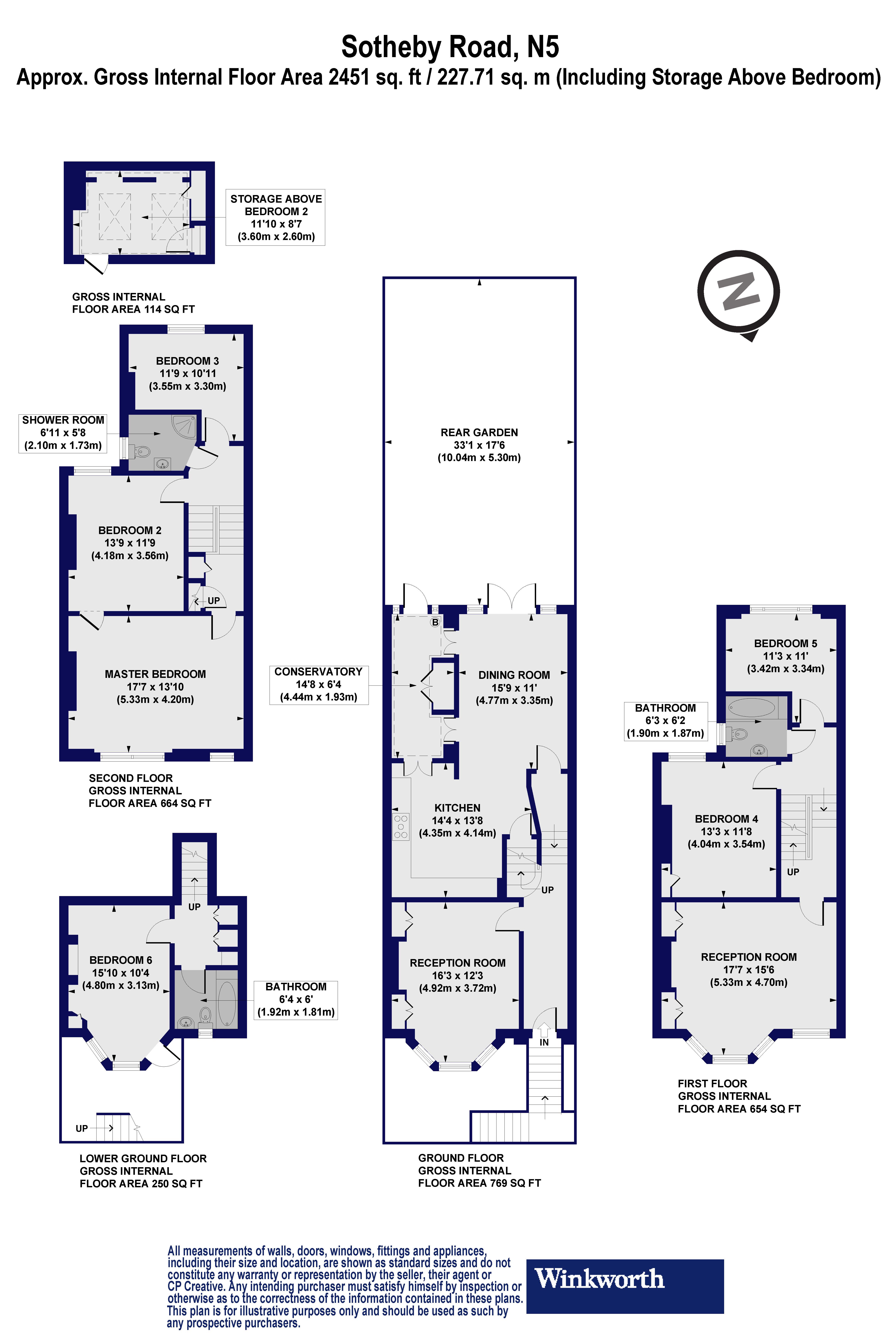 38, Sotheby Road, London floorplan