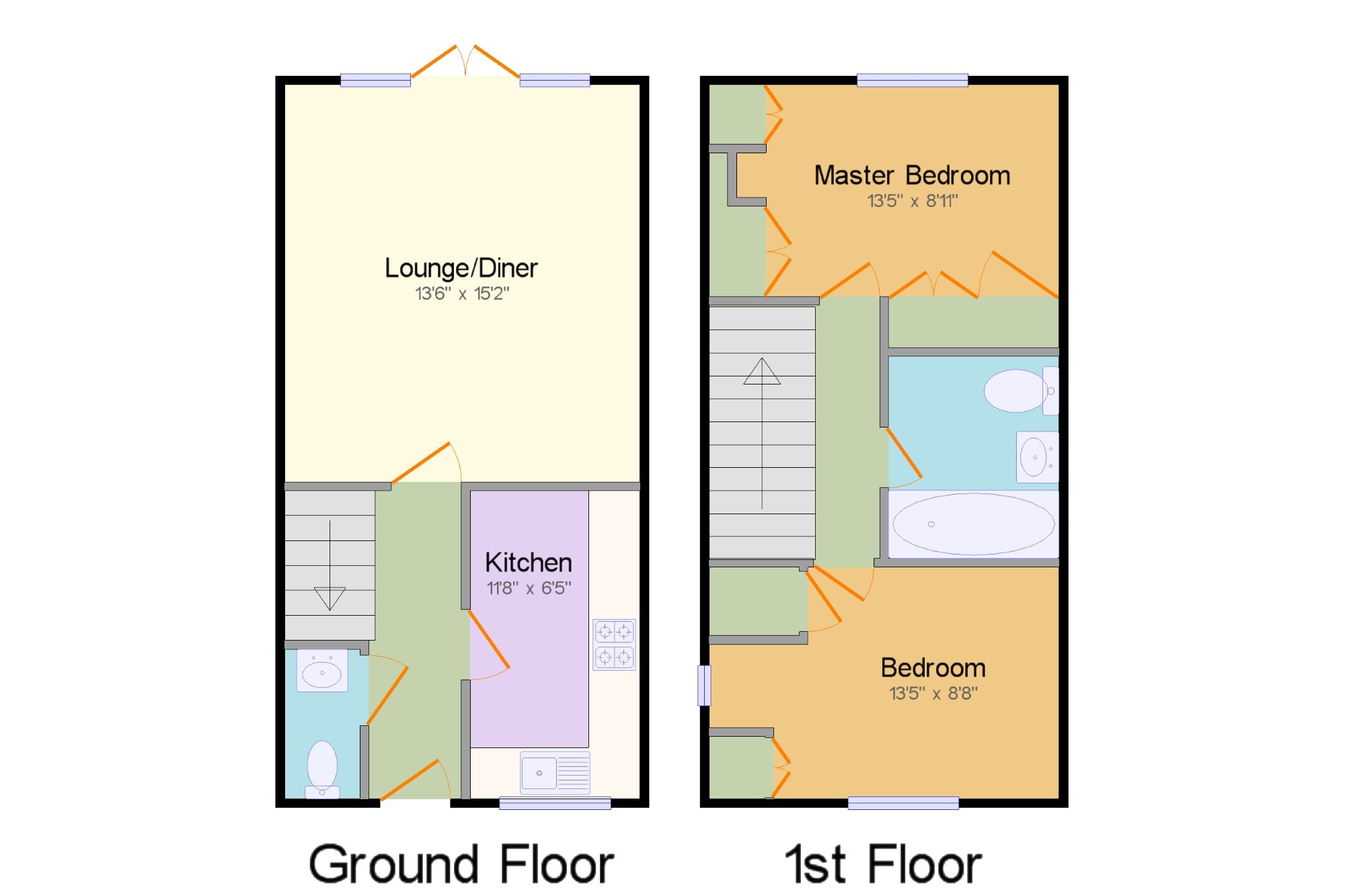 2 Bedrooms Terraced house for sale in Bushell Close, Leighton Buzzard, Beds, Bedfordshire LU7