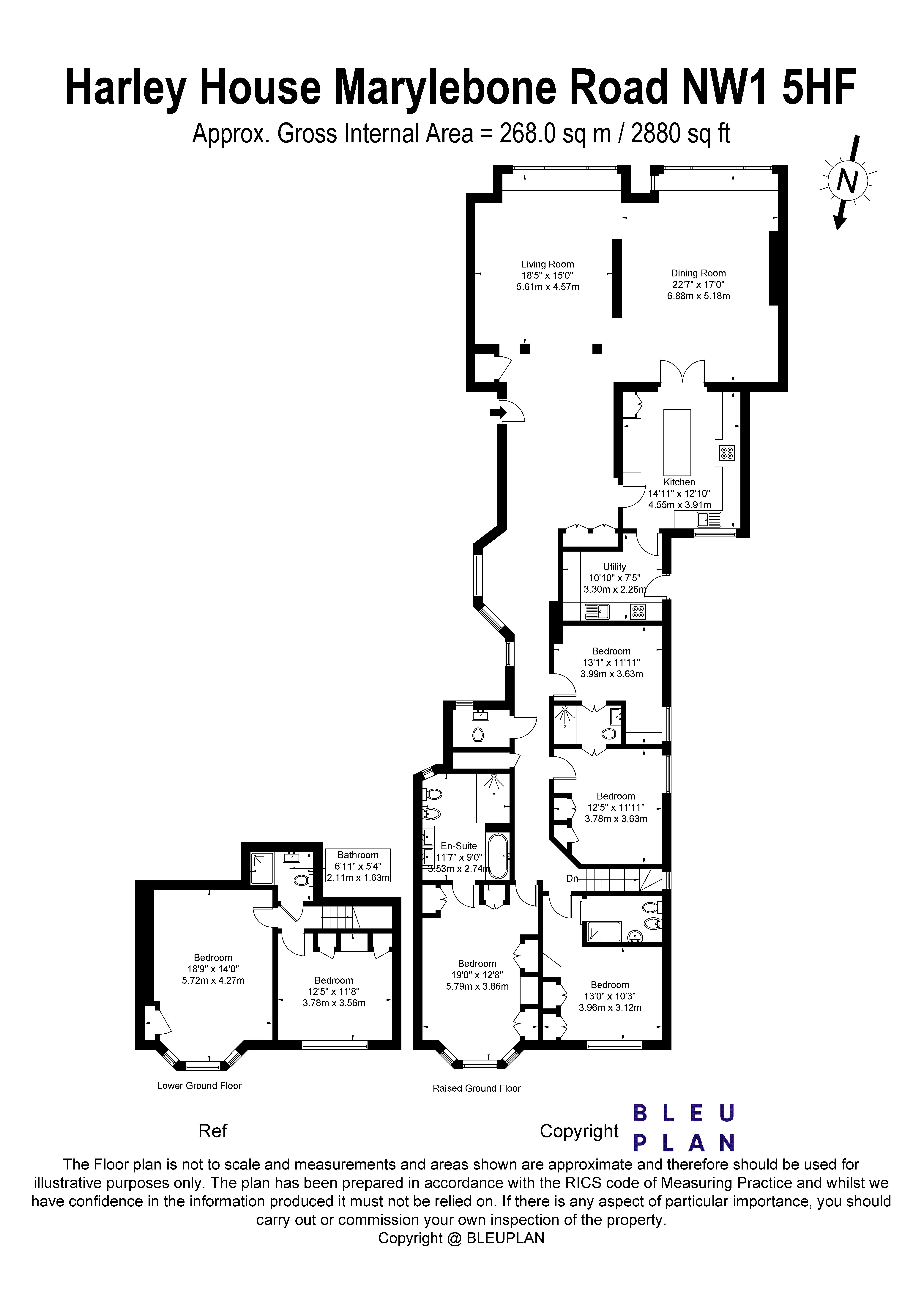 Harley House, Marylebone Road NW1, 5 bedroom flat to rent 65520874
