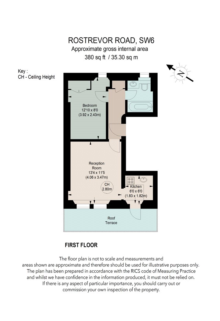 13, Rostrevor Road, London floorplan