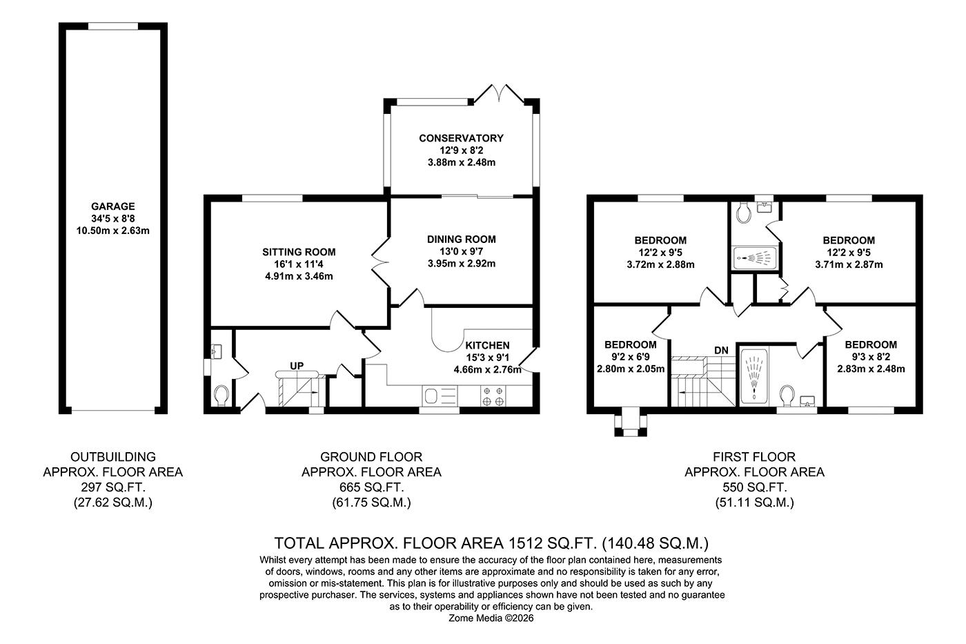 6, Haywain Close, Tonbridge floorplan