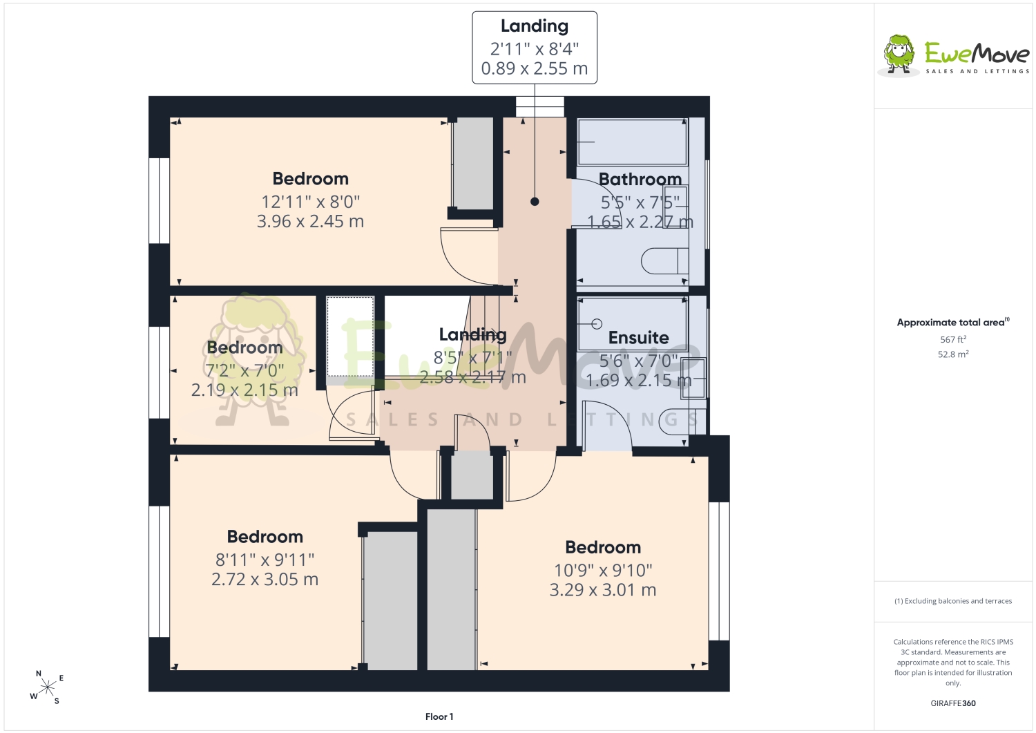 6, Cardinal Close, Northampton floorplan