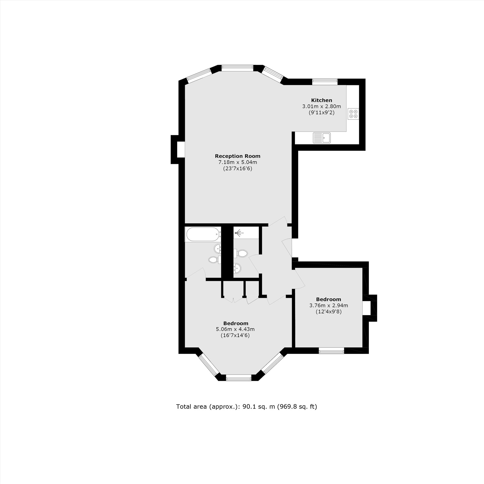 Flat 3, 30, Redcliffe Gardens, London floorplan