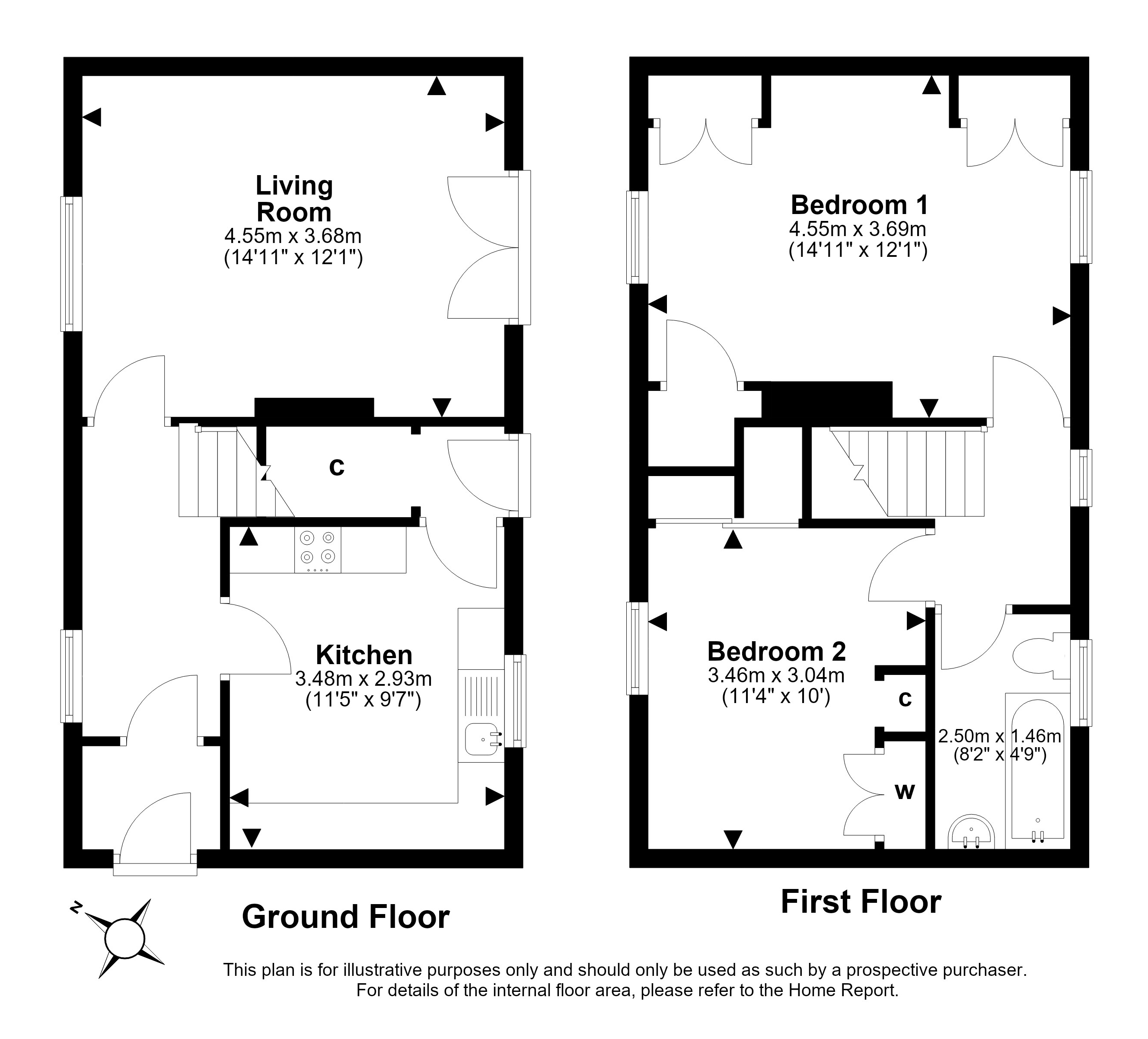 48, Glenallan Drive, Edinburgh floorplan