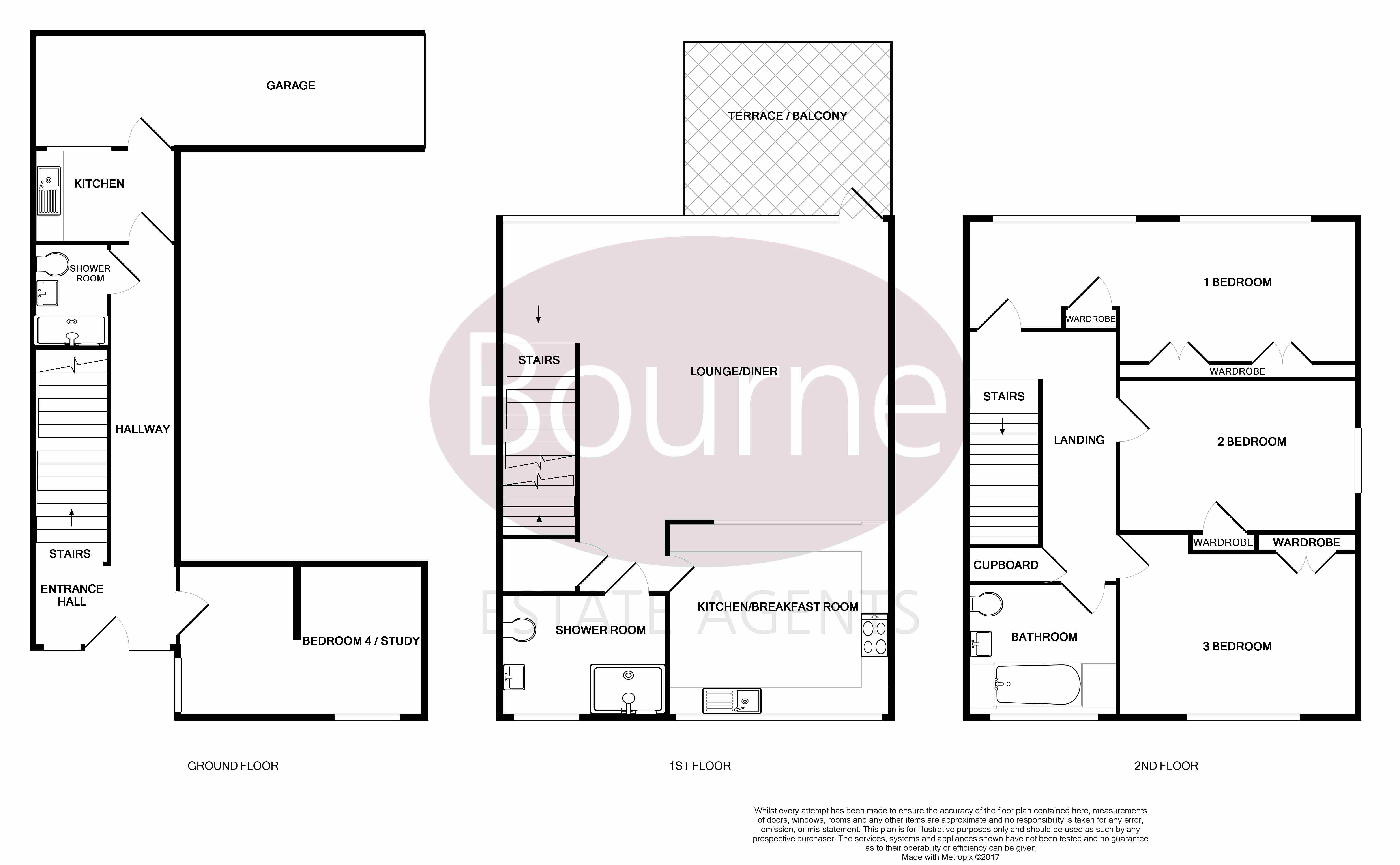 4 Bedrooms End terrace house to rent in Moorholme, Woking GU22