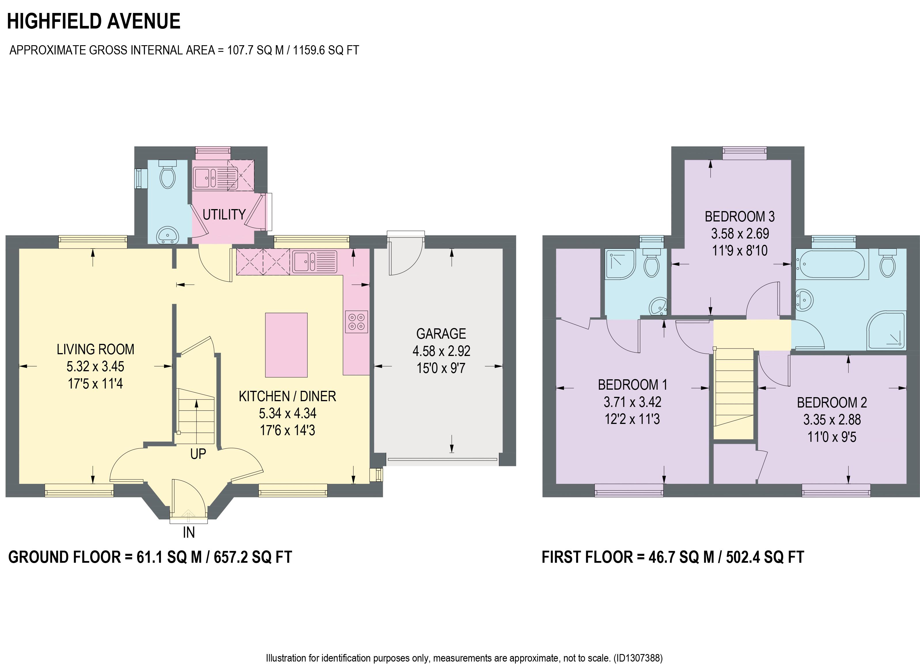 2, Highfield Avenue, Chesterfield floorplan