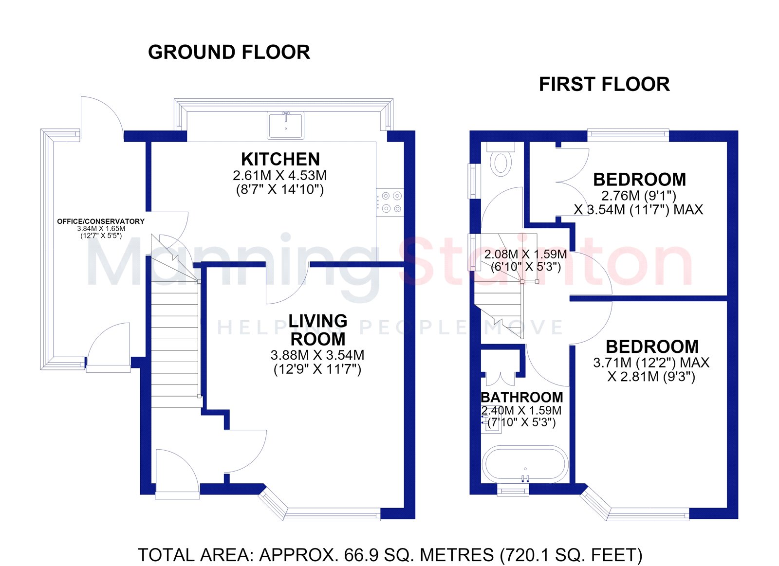 57, Hill Court Drive, West Yorkshire floorplan