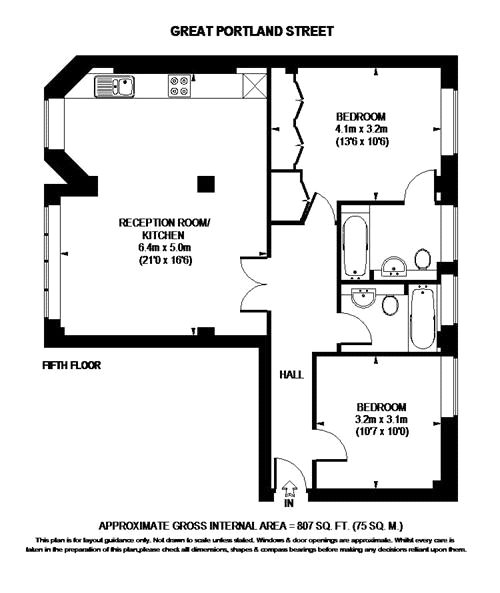 2 Bedrooms Flat to rent in Great Portland Street, London W1W