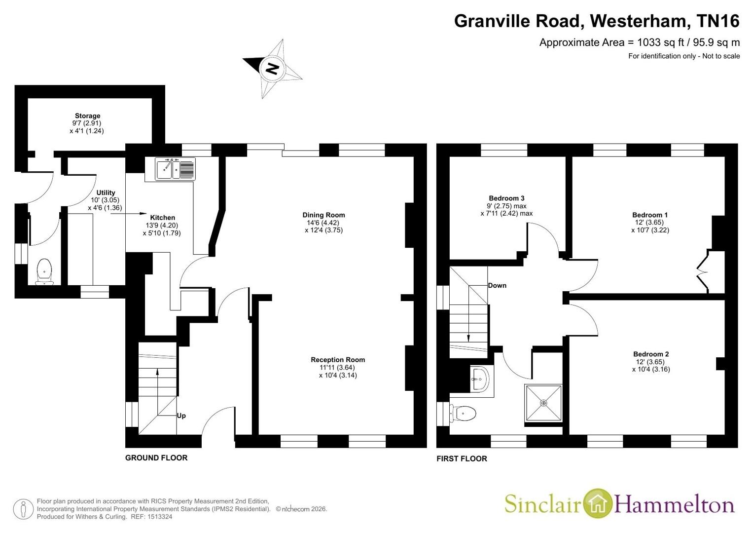 28, Granville Road, Westerham floorplan