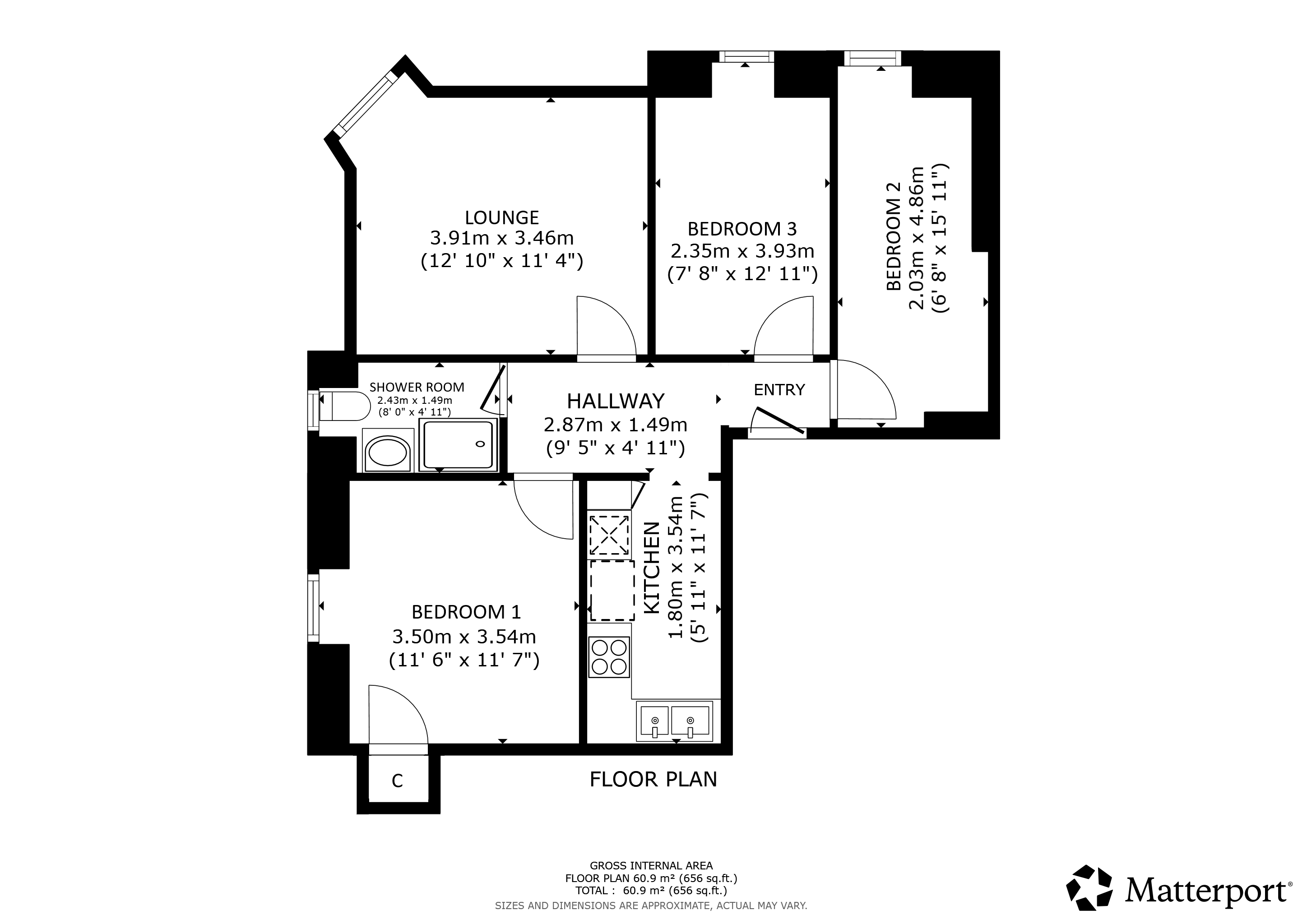 2/1, 60, Sinclair Street, Helensburgh floorplan