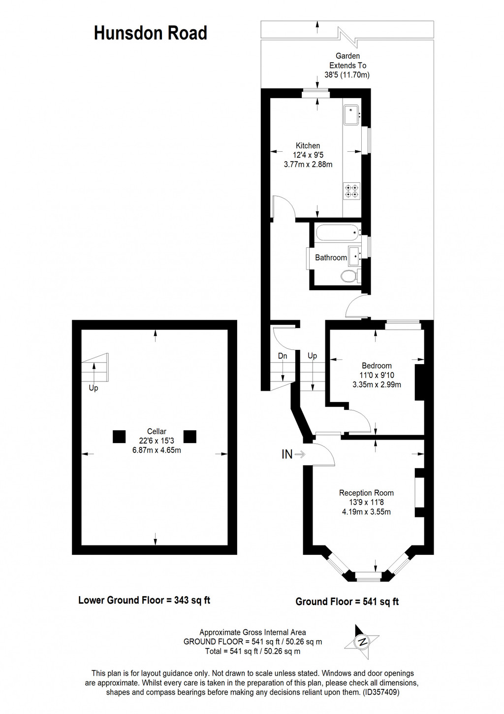 54a, Hunsdon Road, New Cross floorplan