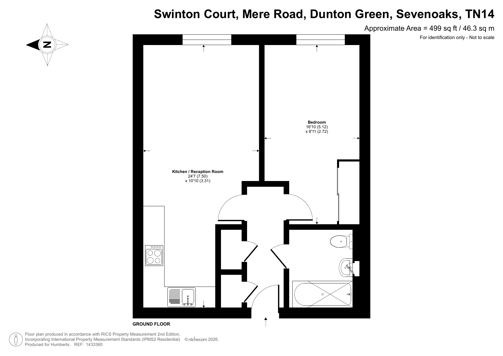 19 Swinton Court,, Mere Road, Sevenoaks floorplan