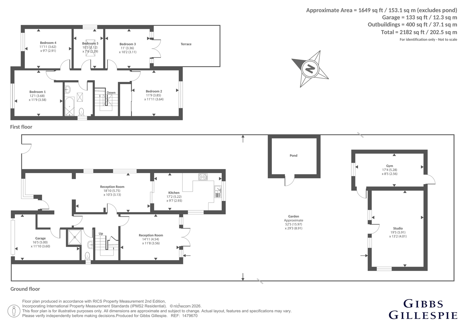 34, Walnut Way, Ruislip floorplan