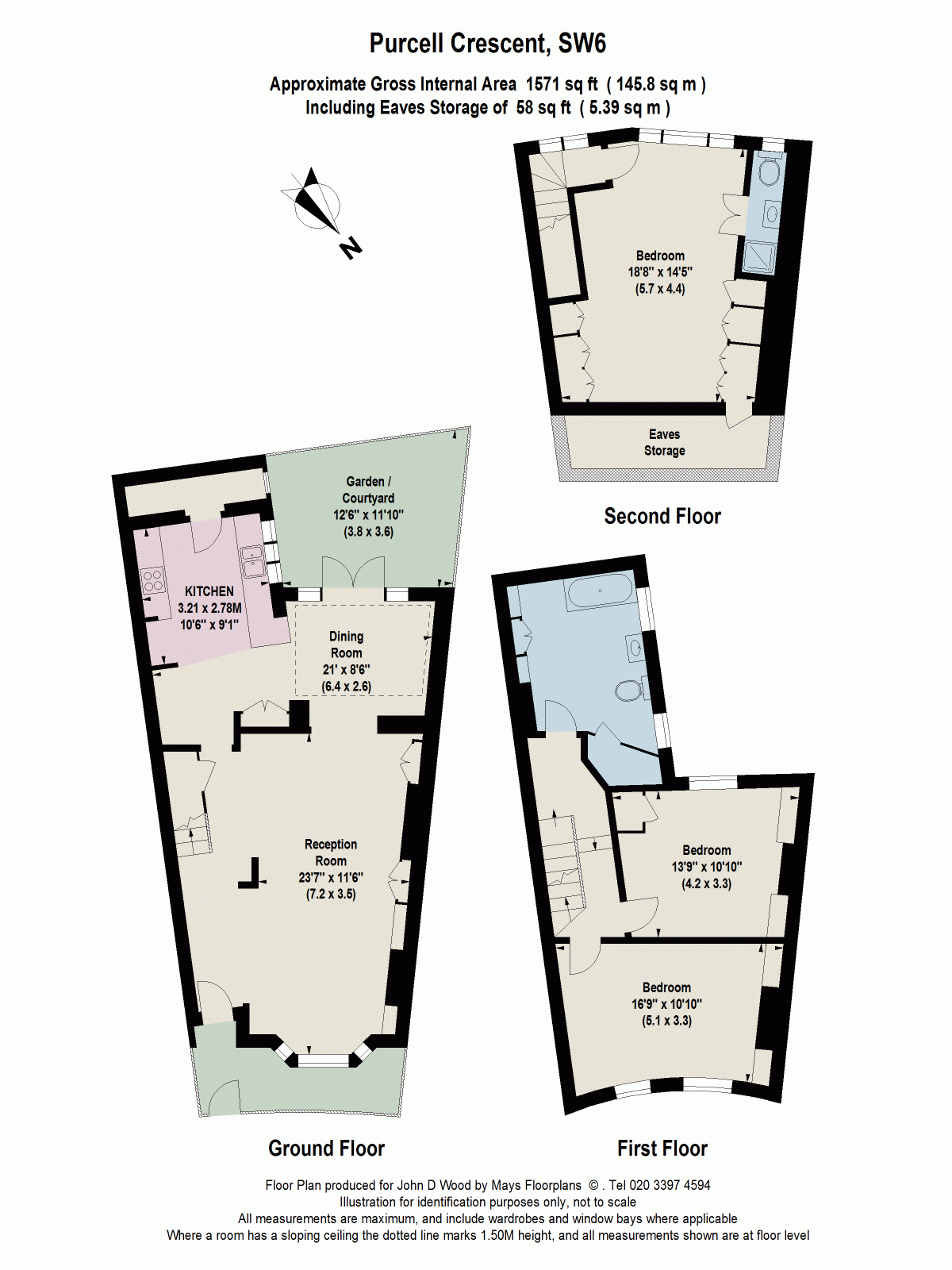 Purcell Crescent, London SW6, 3 bedroom end terrace house for sale