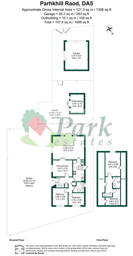 142, Parkhill Road, Bexley floorplan