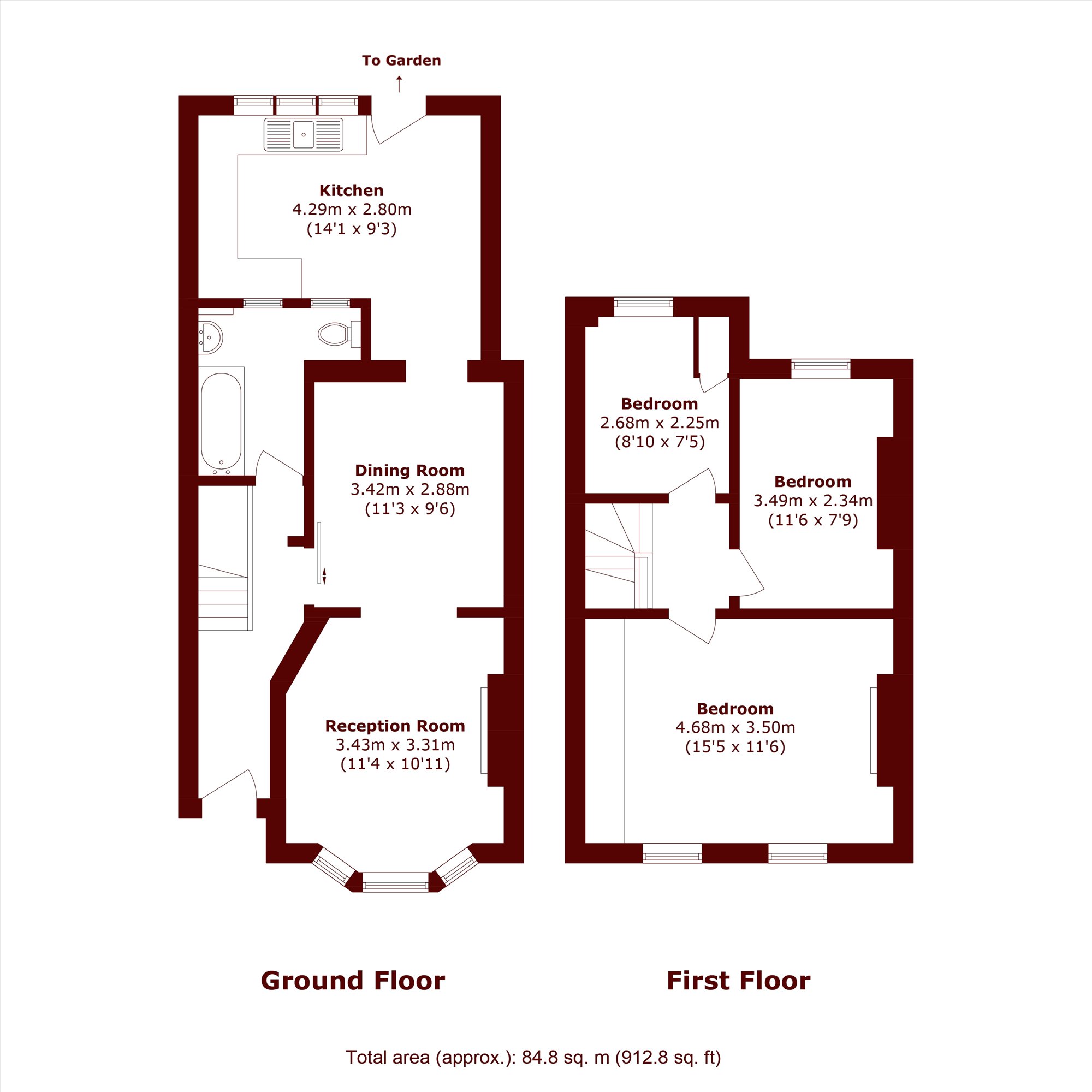 10, Dane Road, London floorplan