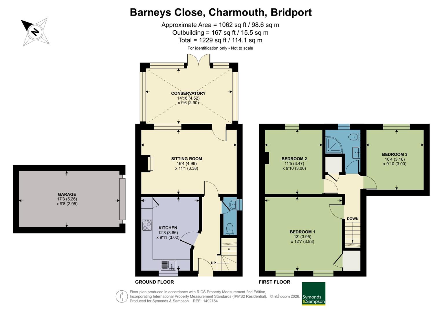 3, Barneys Close, Bridport floorplan