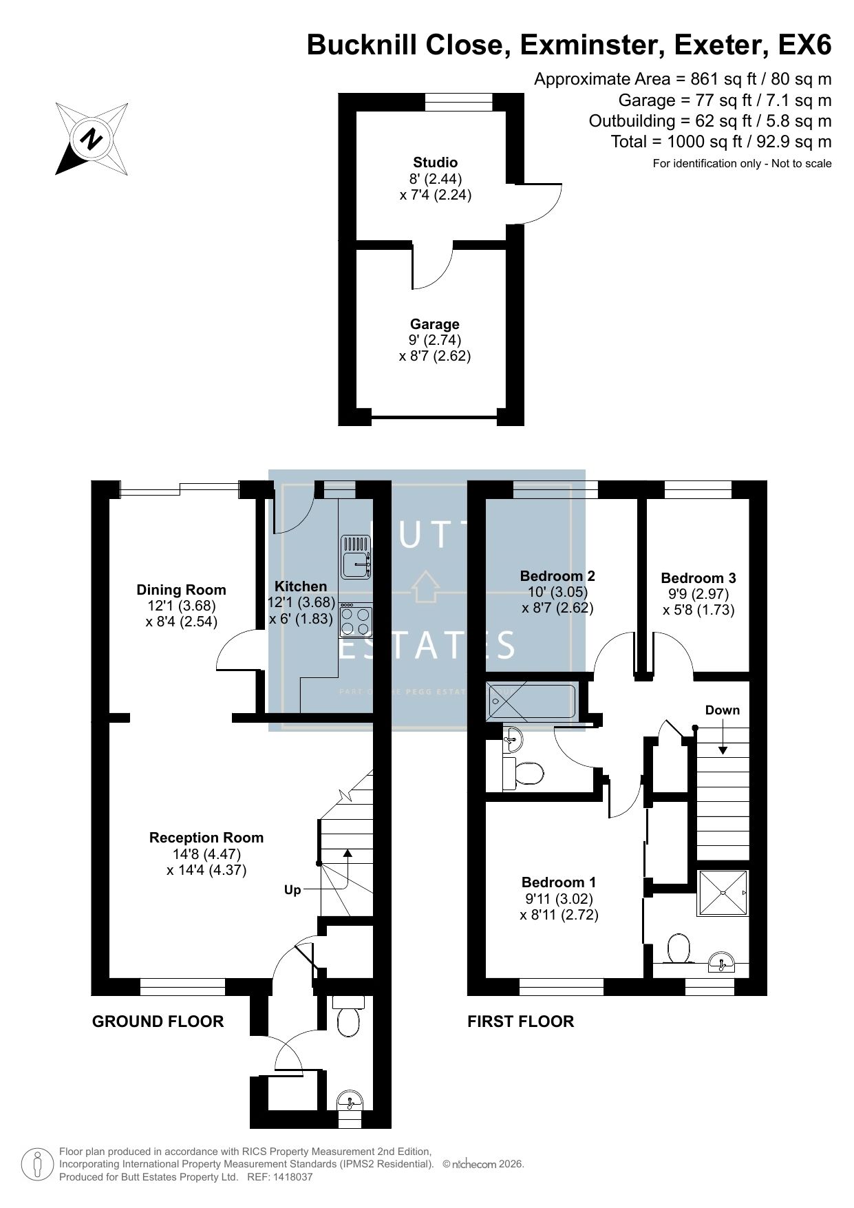 15 Bucknill Close, Exminster, Exeter floorplan