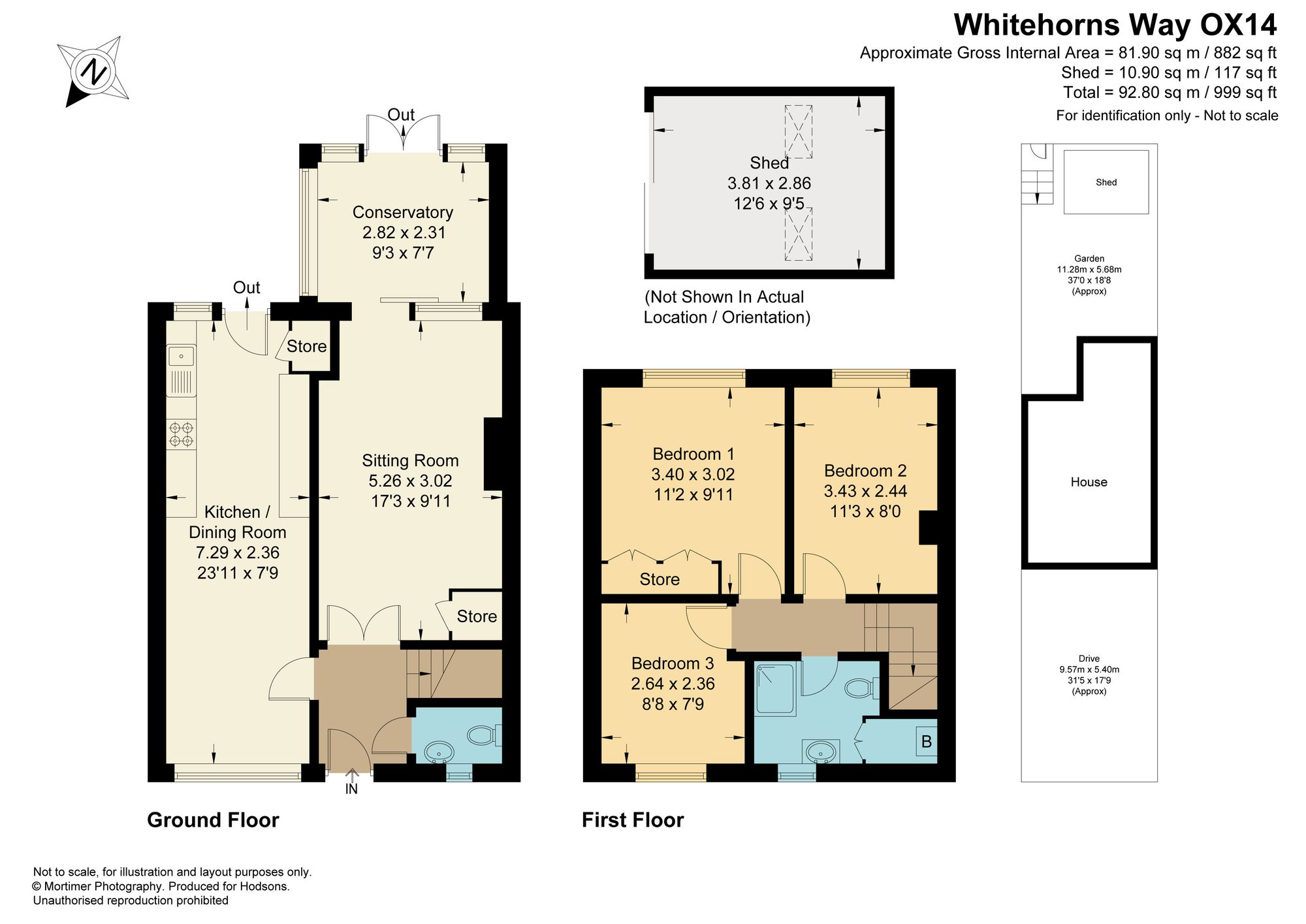 94 Whitehorns Way, Abingdon floorplan
