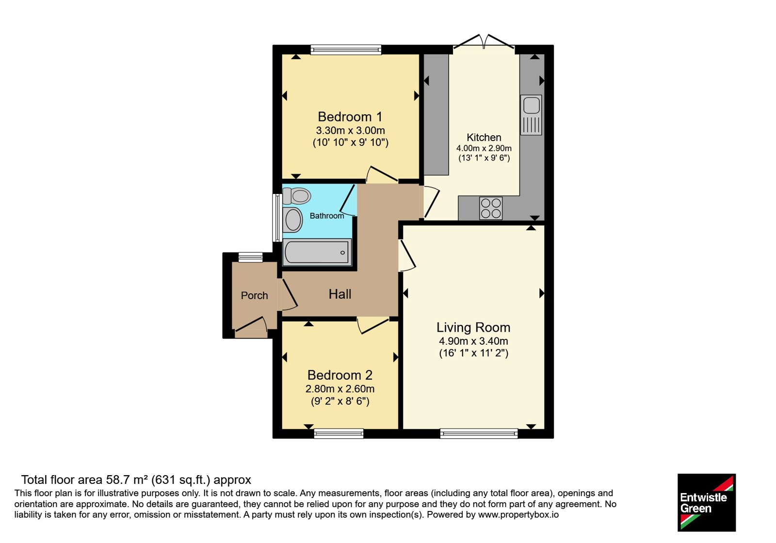 12, Rothesay Close, Merseyside floorplan