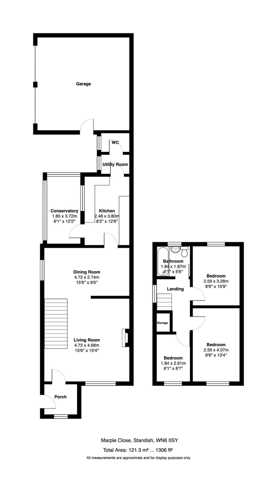 2, Marple Close, Standish floorplan