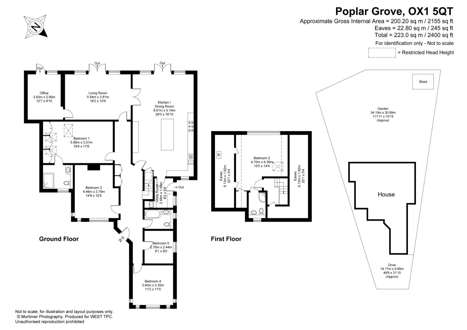Poplar Lodge, 198 Poplar Grove, Oxford floorplan