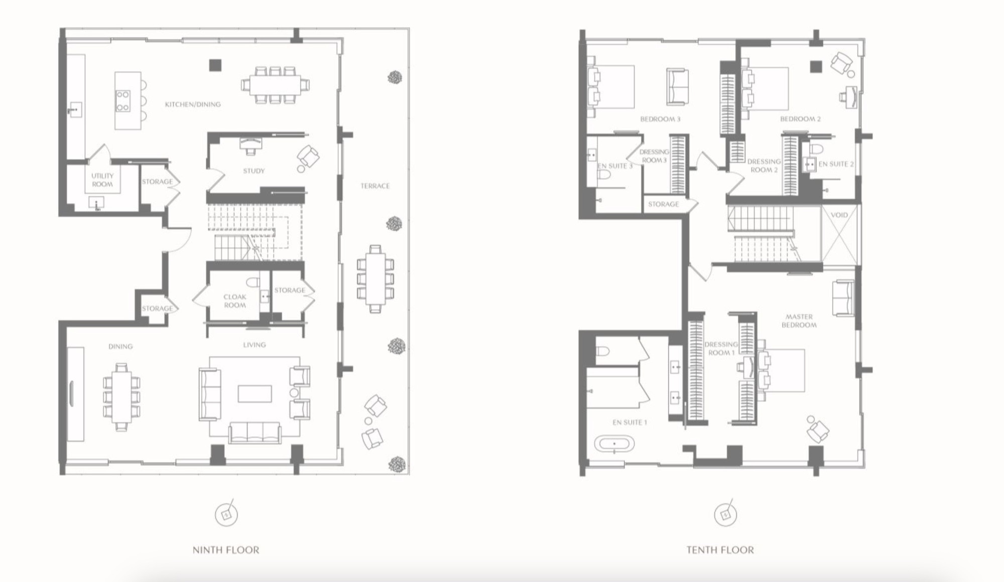 Flat 114 Duplex Penthouse,, Sugar Quay, London floorplan