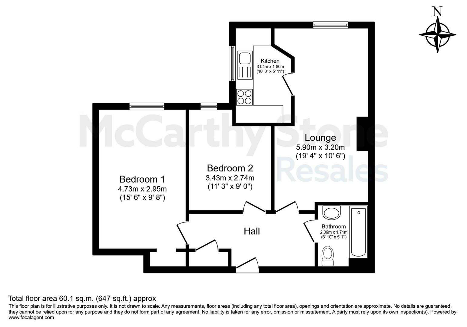 32 Ermine Court, Coronation Road, Ware floorplan