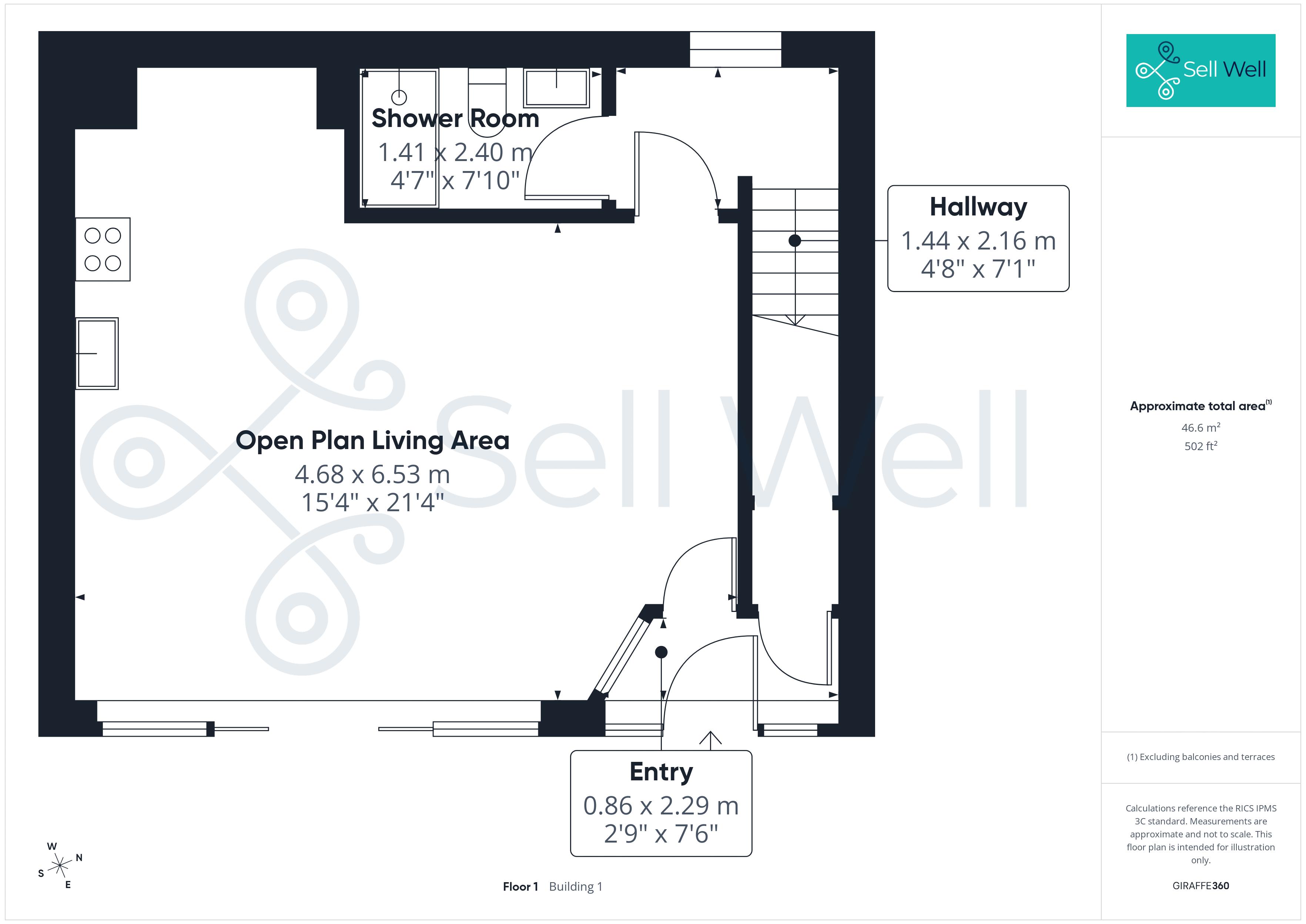 1a, Woodlands Close, Manchester floorplan