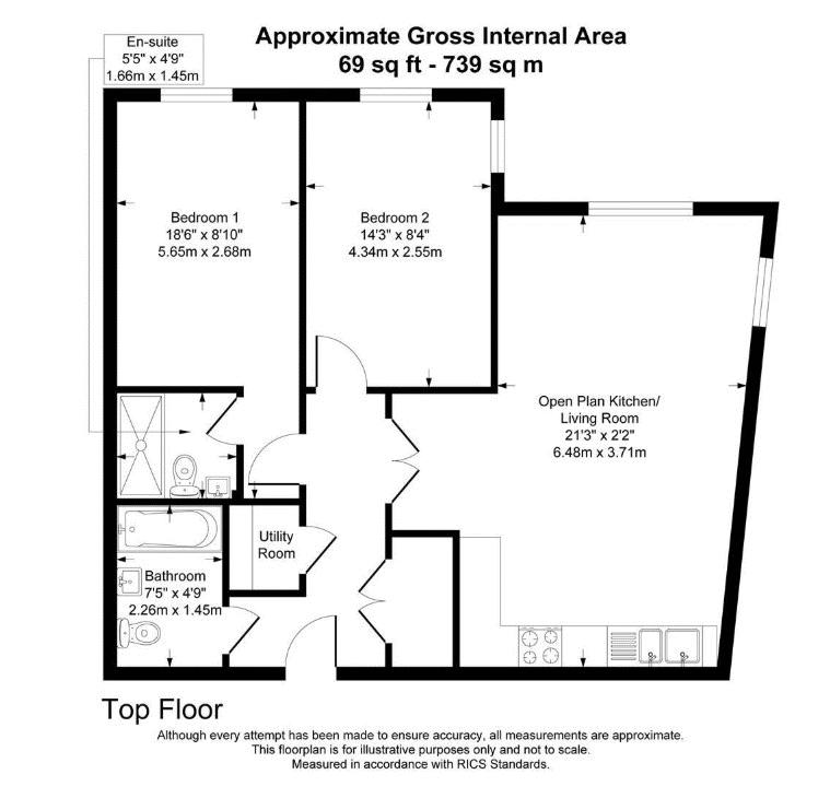 Flat 21 The Bayside, 15 Manilla Crescent, Weston-Super-Mare floorplan