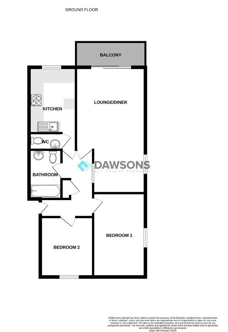 Flat 12, Lansdowne, Groves Avenue, Swansea floorplan