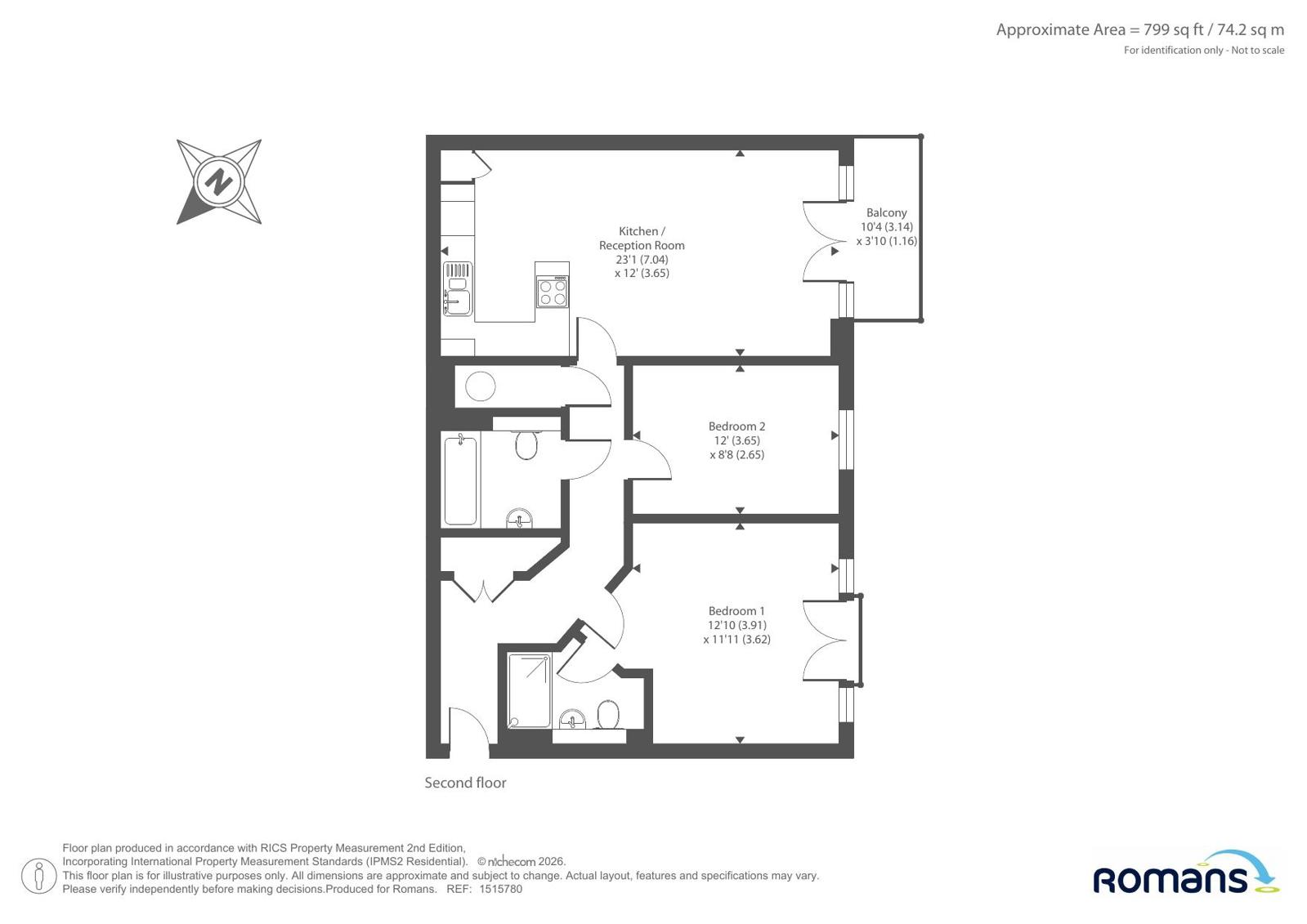 66, Luscinia View, Reading floorplan