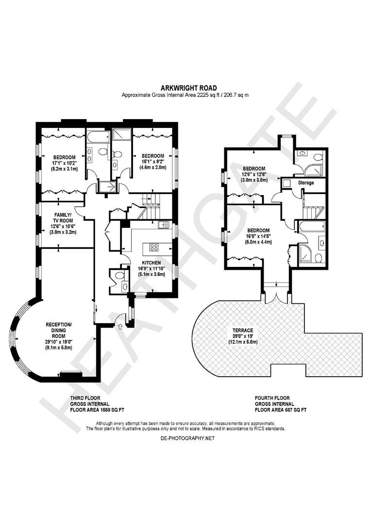 Flat 7, Arkwright Road, Hampstead floorplan